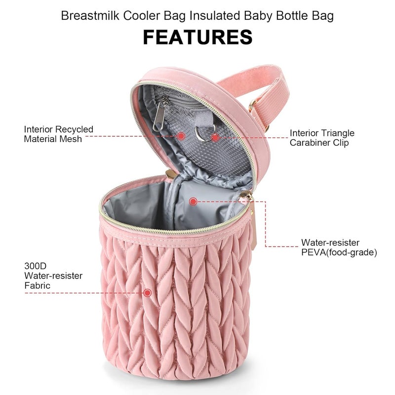accmor Breastmilk Cooler Bag, Insulated Baby Bottle Cooler Tote Bags for Nursing Mom Daycare - Image 5